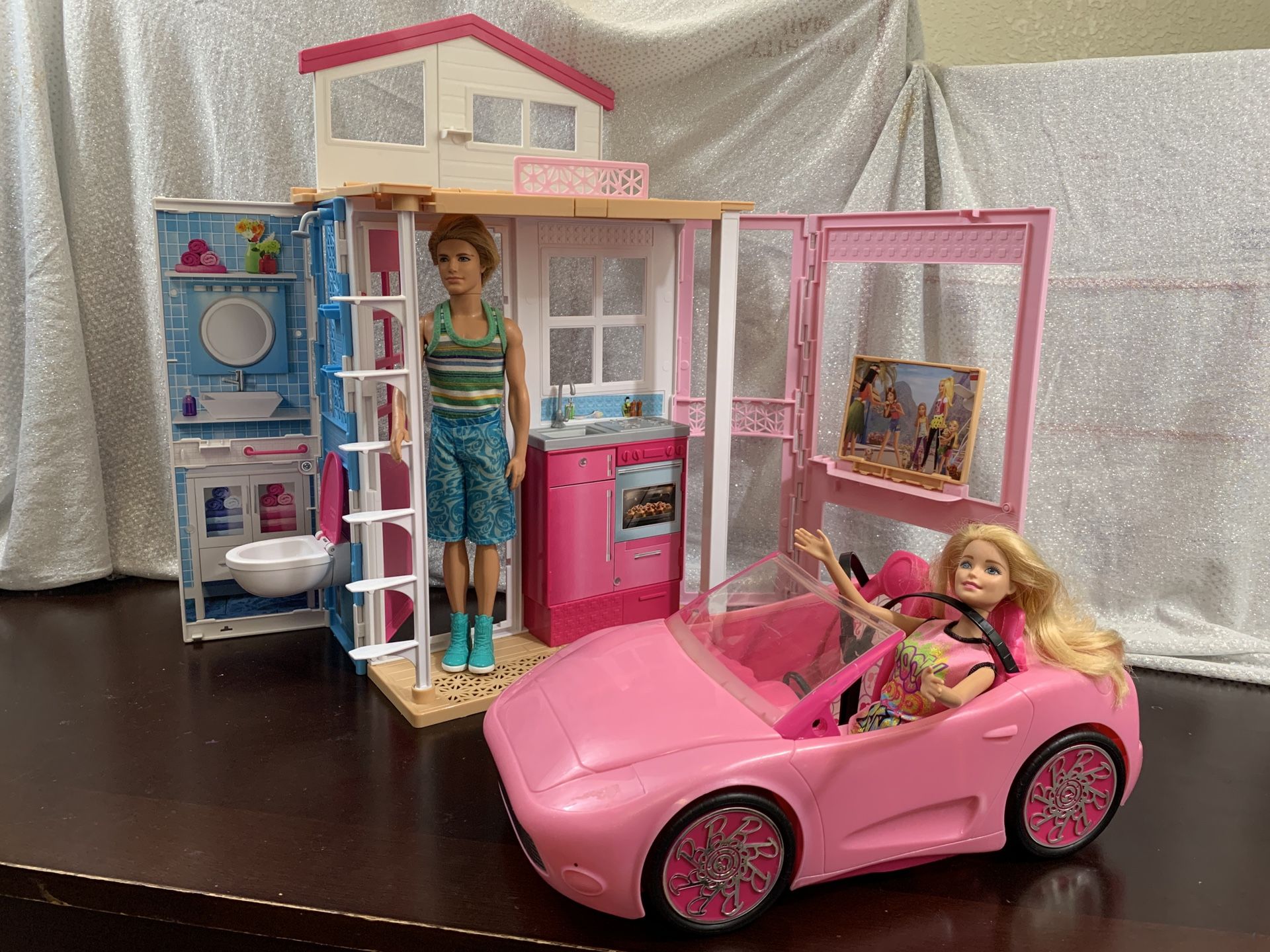 Barbie House And barbie car Boundle