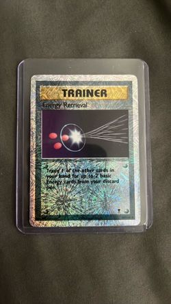 Reverse Holo Energy Retrieval Pokemon Card