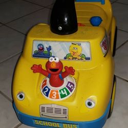 Kiddieland 055095 Elmo's Fun Learning School Bus Toddler Kids Ride On Toy Car