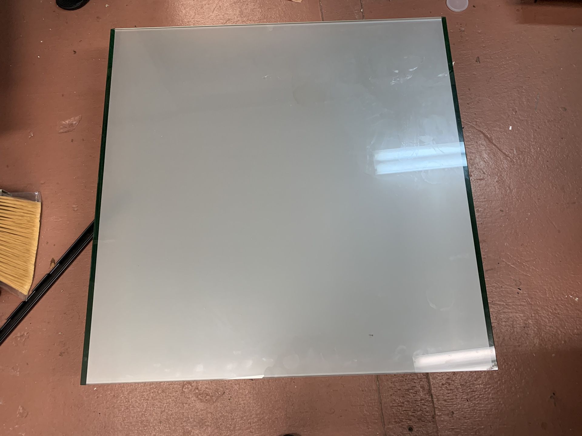 39x39x10 glass coffee table