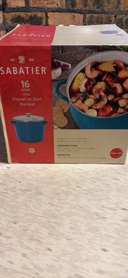 16 Quart Enamel Steel Stockpot 
