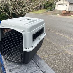 Medium Dog Kennel Crate Carrier Airline Approved like New 28” L by 20” W by 20”