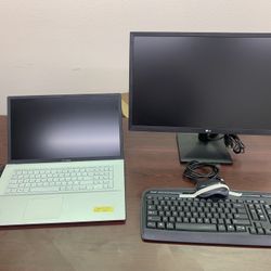 Refurbished Asus Viviobook K712E Laptop With 24” Monitor