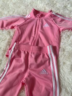 Pink Adidas Tracksuit (6M)