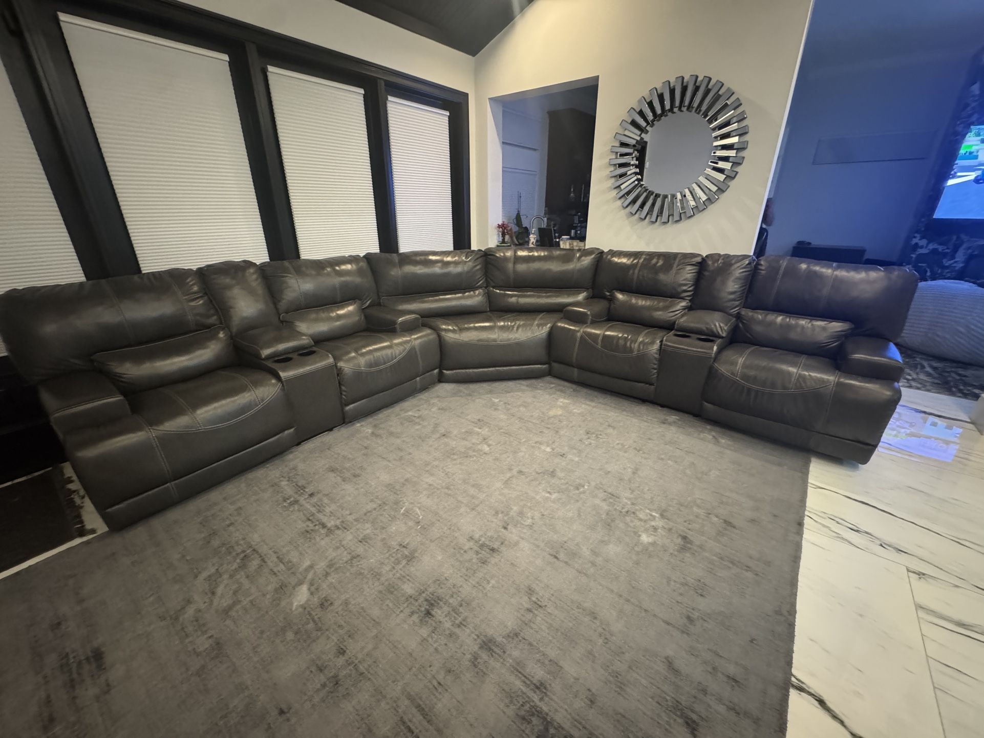 New Genuine Leather Electric Sofa