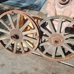 1908 Ford Wheels  And 1908 Sterring Wheel  In Good S