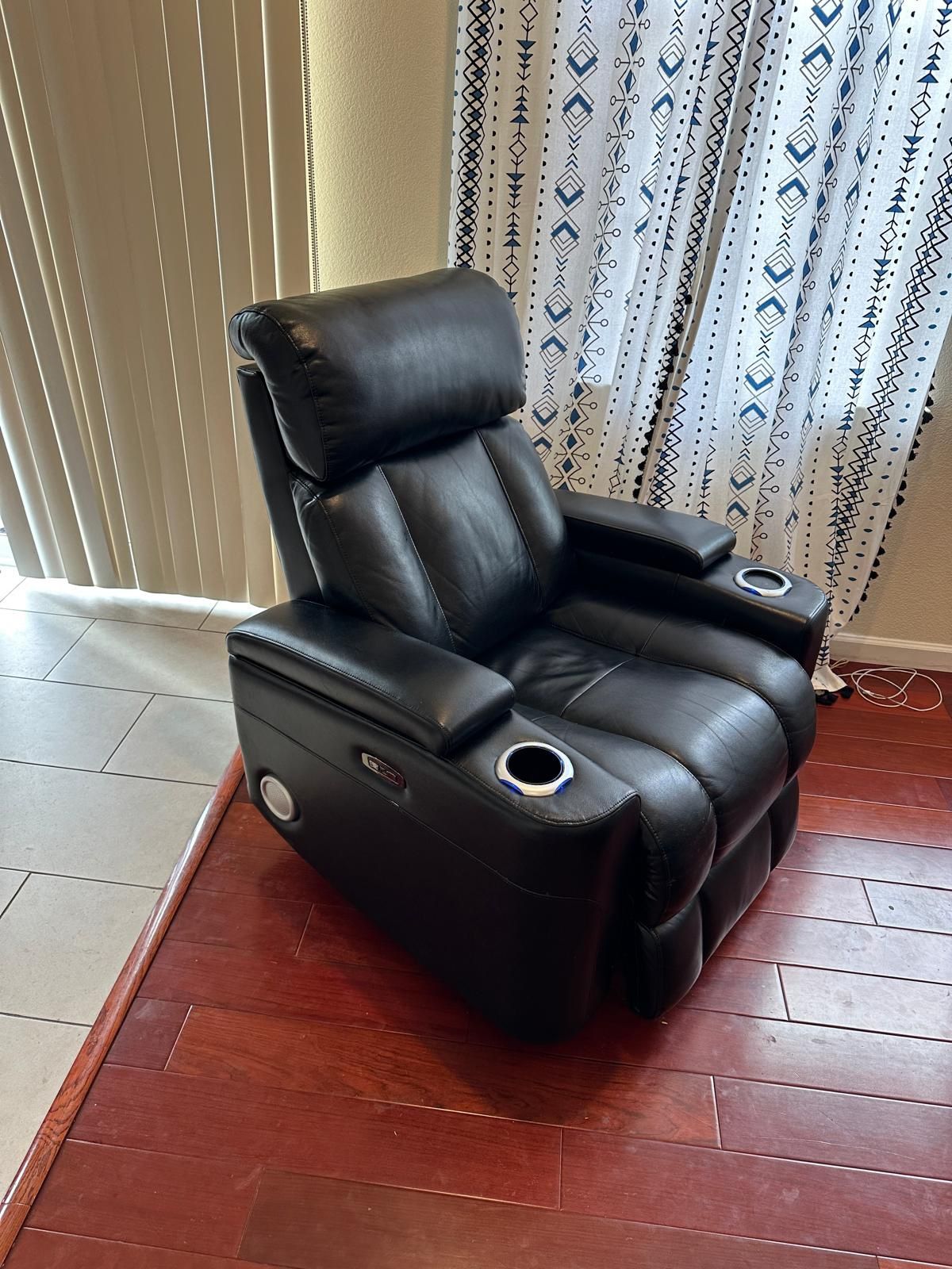 Living Spaces - Recliner With home theater