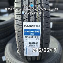 245/65/17  KUMHO CRUGEN HT55 •Brand new tires / Llantas nuevas ¤ DM 📞 for a Quote.