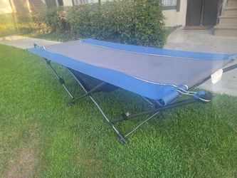 Folding Camping Cot with Steel Frame