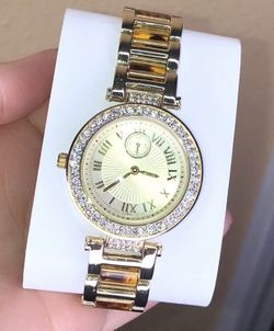 Golden Stainless Steel Watch