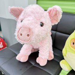 12” Pink Plush Pig Stuffed Animal For Sale!