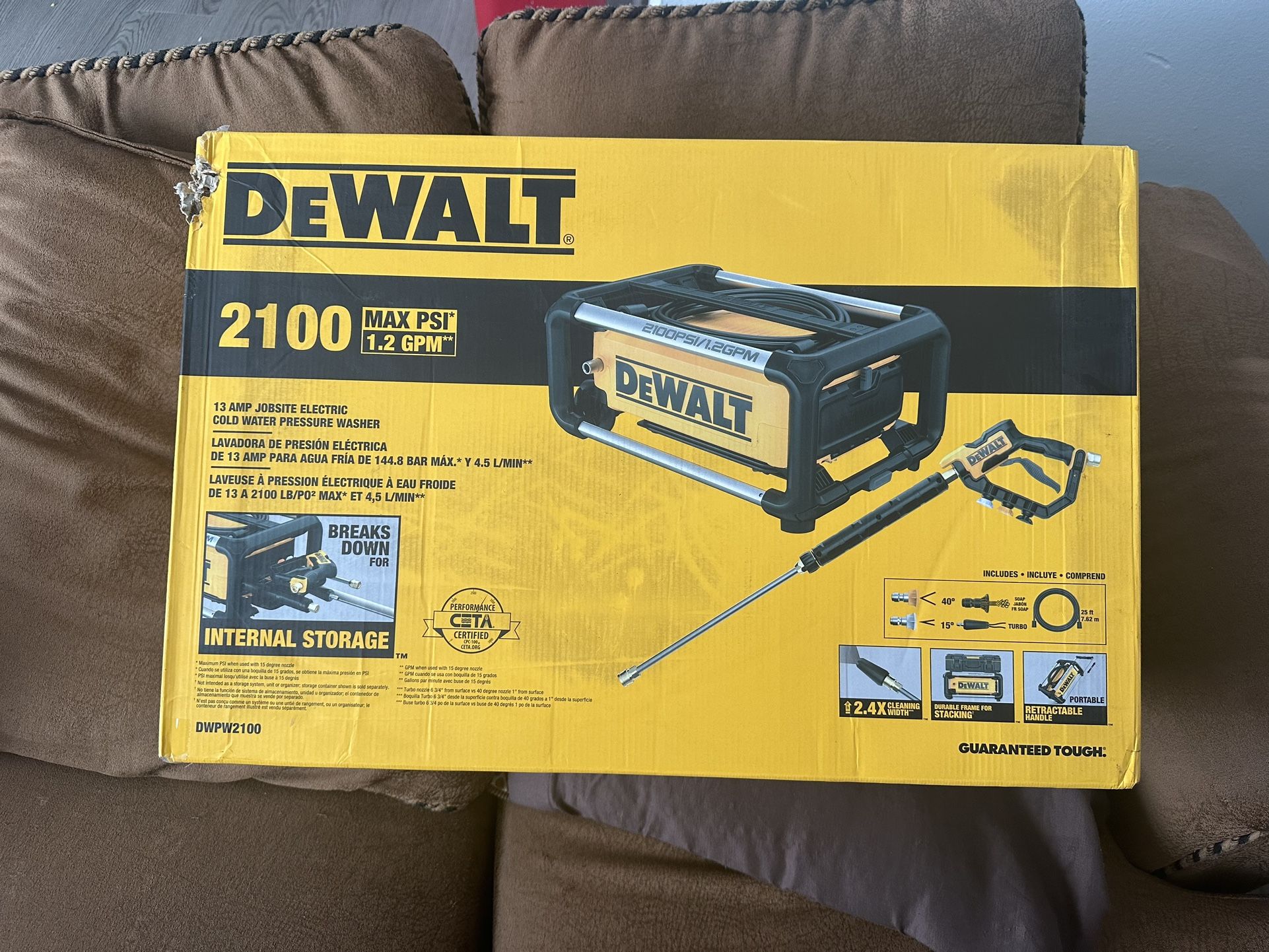 Dewalt Pressure Washer 2100 Psi Electric OBO
