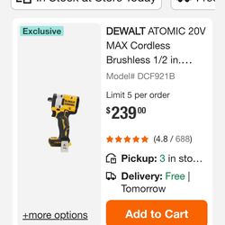 Dewalt Stubby 1/2