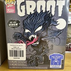 Funko Pop! Marvel Venomized Groot 511 + T-Shitt GiTD Hot Topic Exclusive