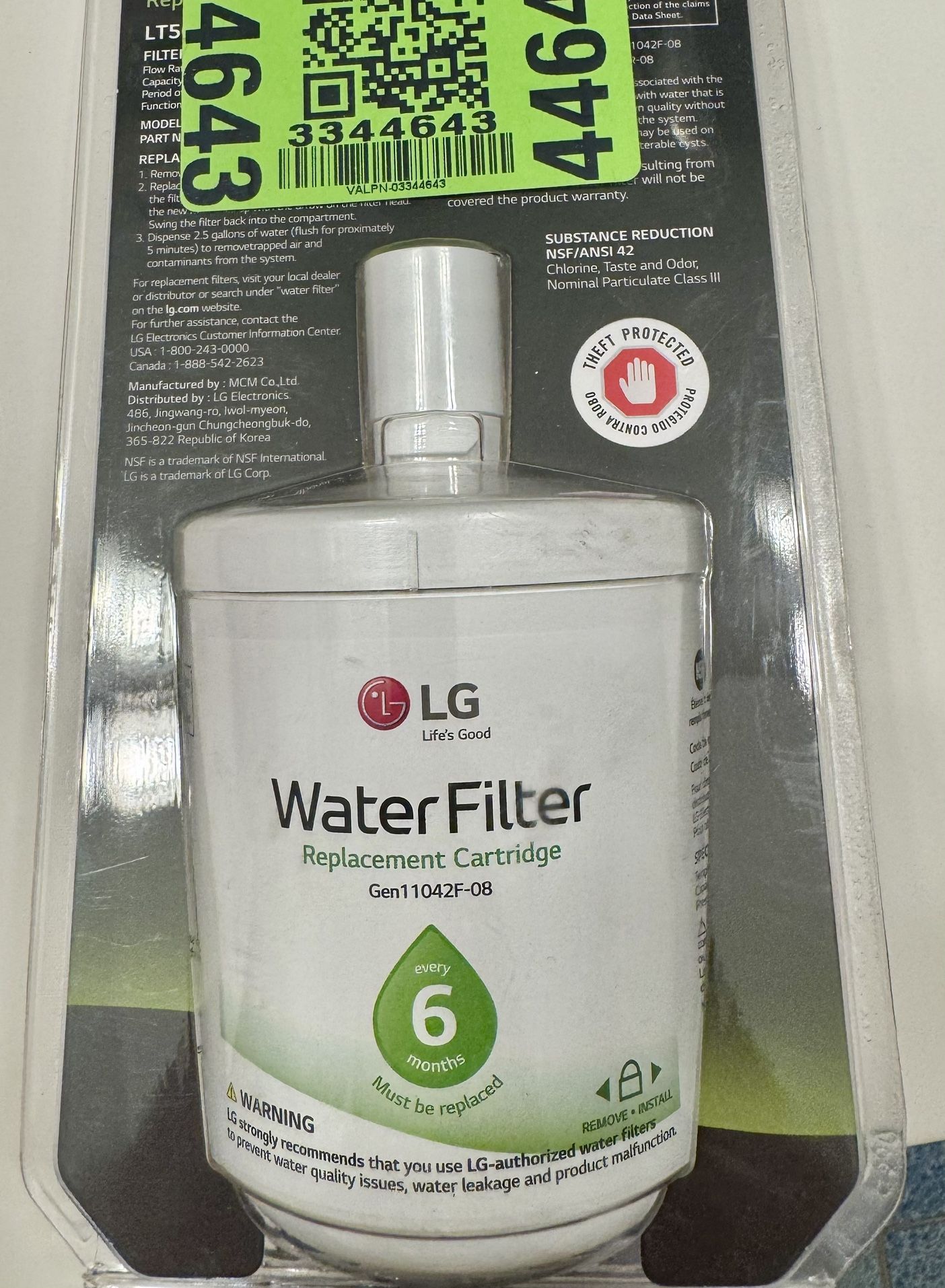 LG LT500P/PC/PCS 6 Month 500 Gallon Capacity Replacement Fridge Water Filter!