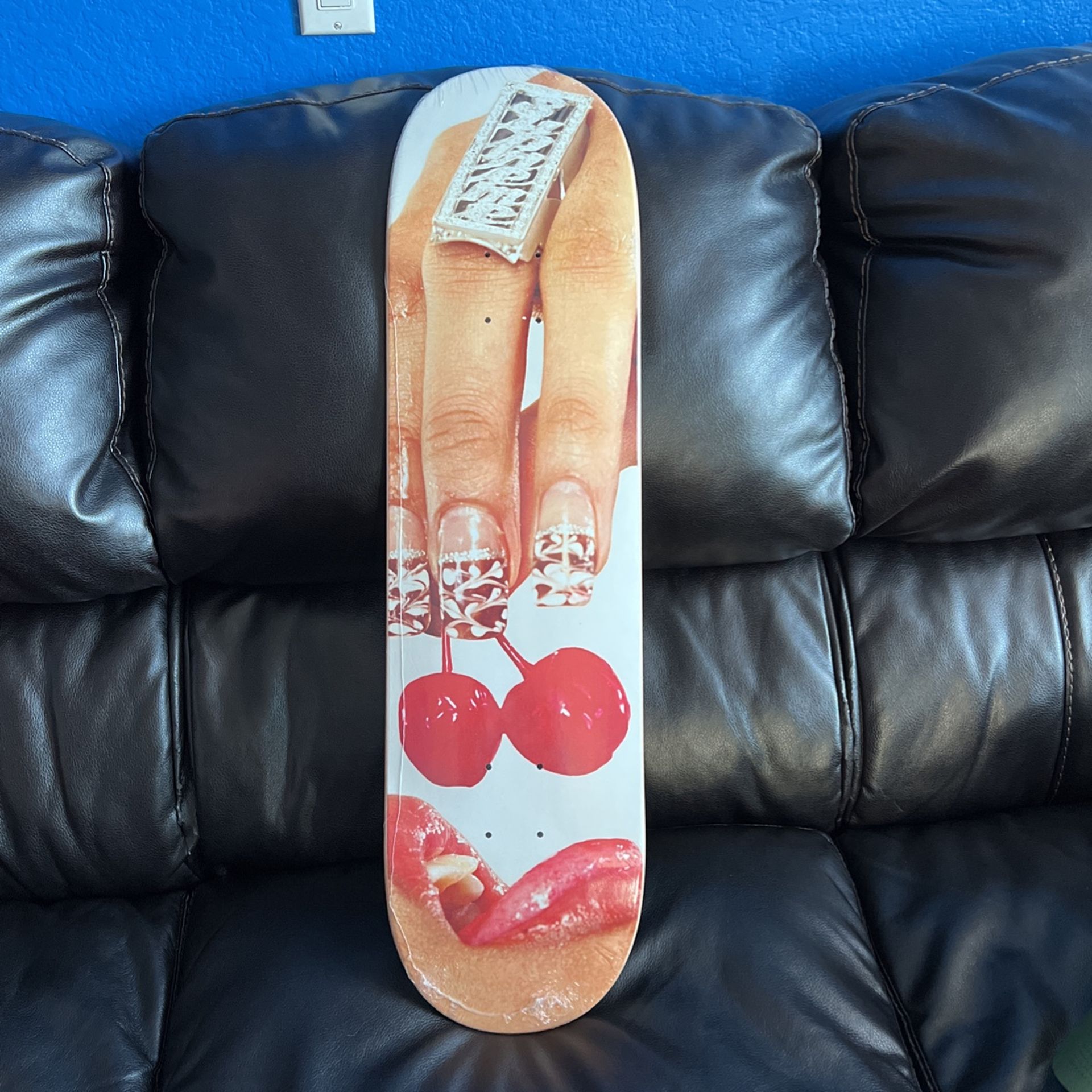 Supreme Cherries Skateboard Deck Red for Women