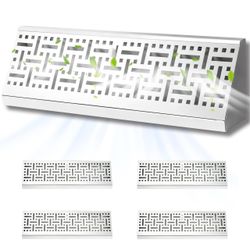 4 Pack 15 Inch Baseboard Register RoundFlow Design for Maximum Air Flow