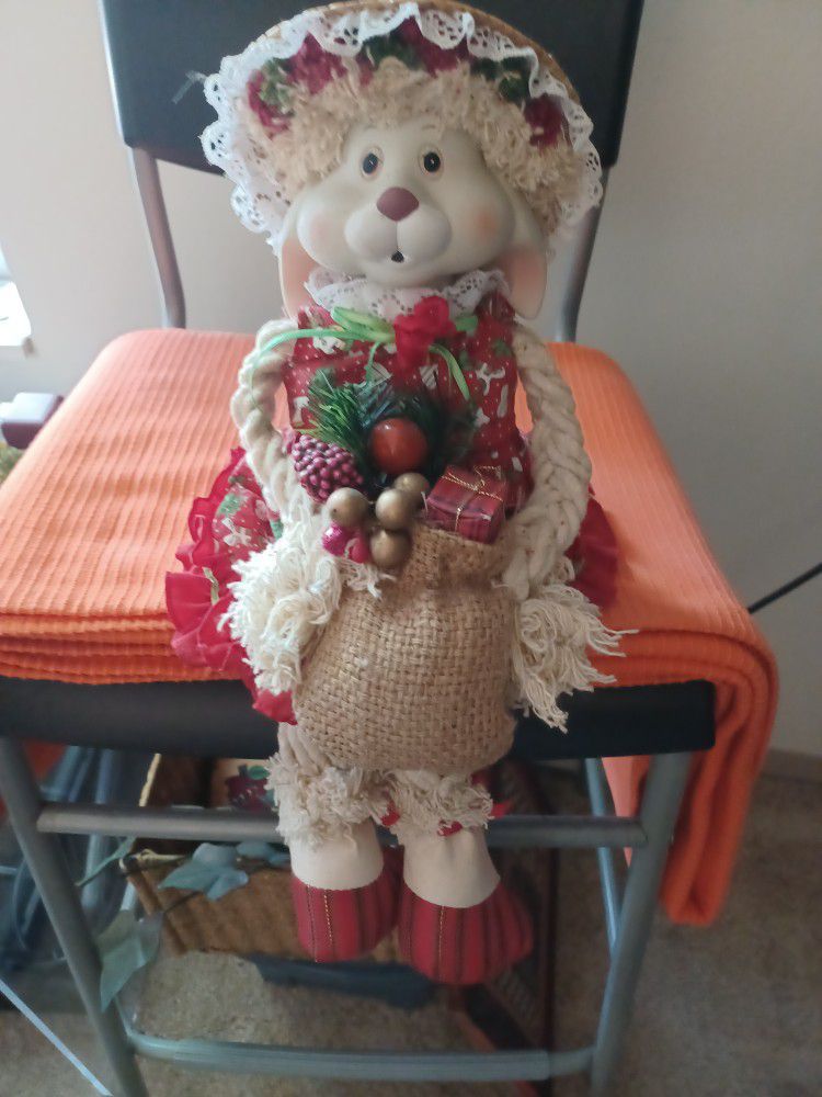 A Cute RABBIT DOLL,WITH FRUITS AND STRAWBERRY TO