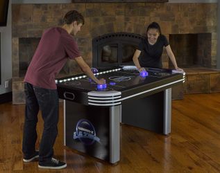 NEW Air Hockey Table W/ LED & Dual Blowing Motors, Triumph Sports Air Hockey Table !
