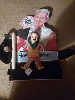 1950s Howdy Doody Time Store Display With Puppet