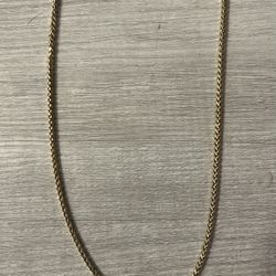 14k Gold Chain 10.26 Gram 22inch “wheat”
