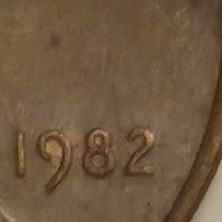 1982 Copper Small Date Penny: