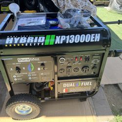 DUROMAX 13000/10500-Watt Dual Fuel Electric Start Gasoline/Propane Portable Home Power Back Up Generator with CO Alert Sensor