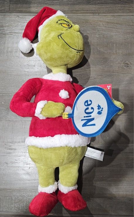 Holiday Greeter Grinch w/Naughty and Nice Ornament