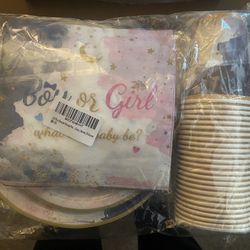 125 Piece Gender Reveal Party Kits