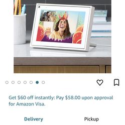 Portal Mini White 8" from Facebook. Smart, Hands-Free Video Calling with Alexa Built-in