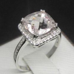 3 Carat Morganite Ring