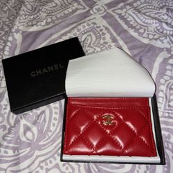 red cardholder