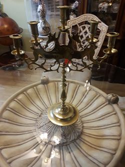 Vintage 19th century Jerusalem menorah