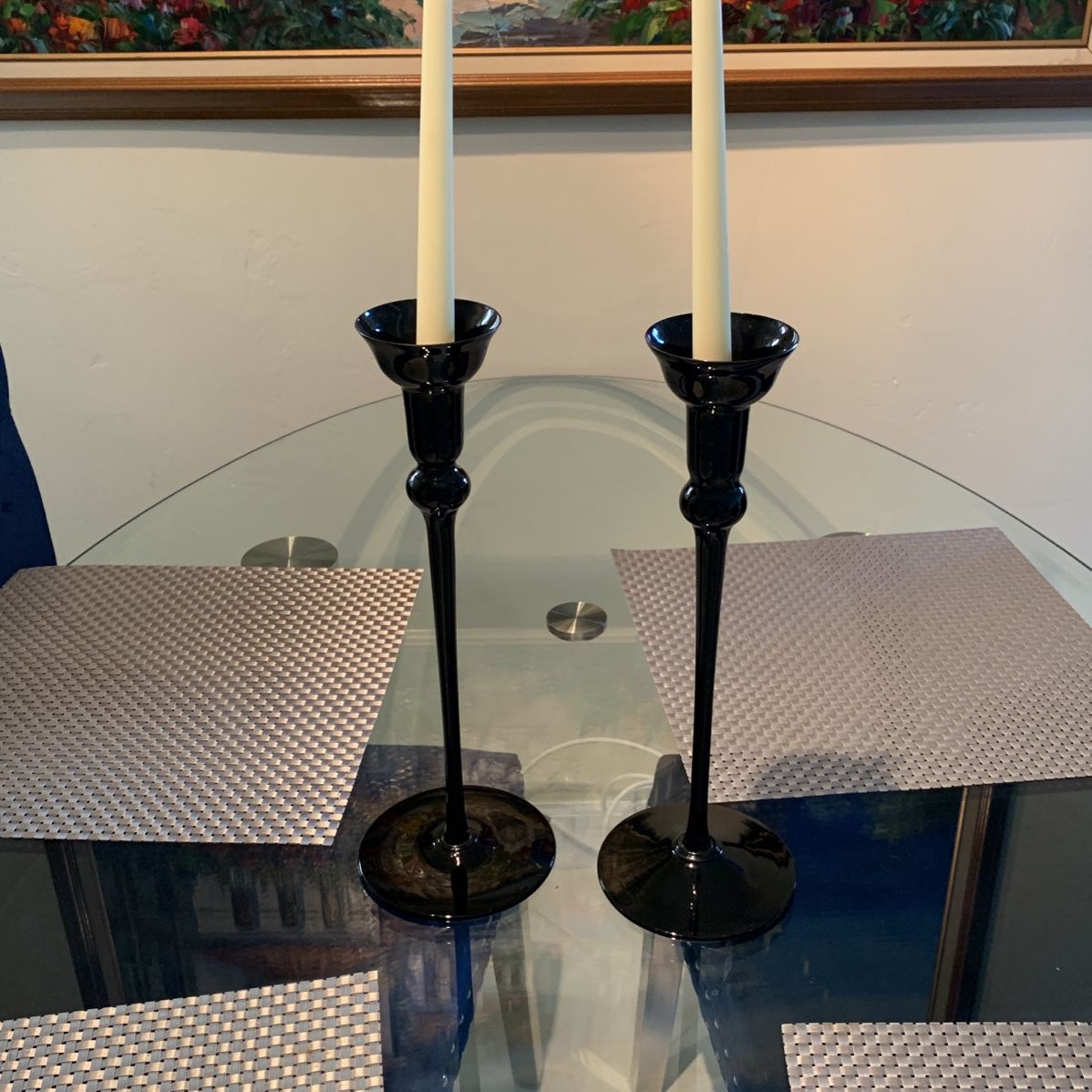 Gorgeous Black Candlesticks