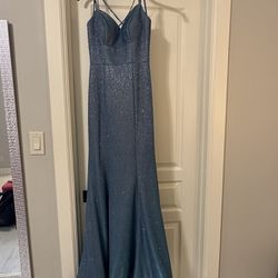 Sparkly Blue Mermaid Dress