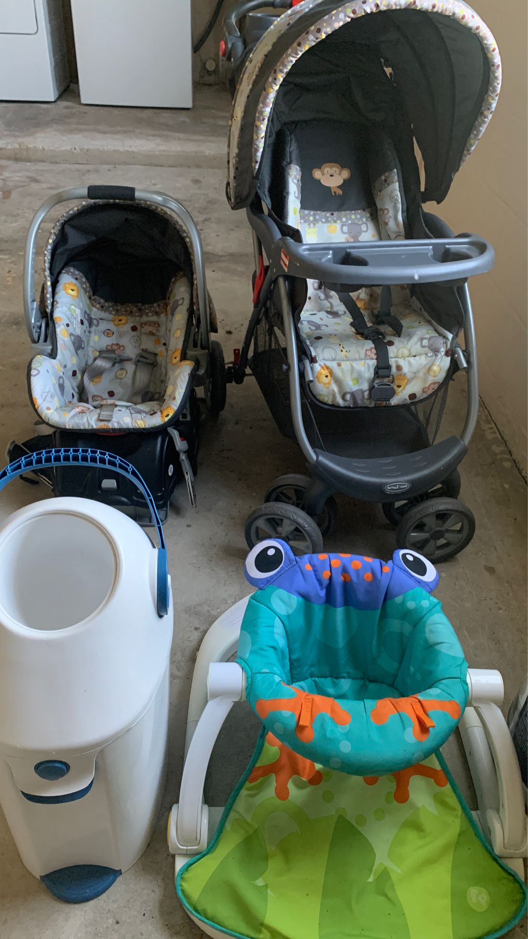 Car seat stroller and a baby toys