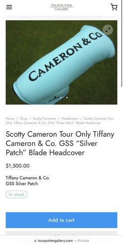 Scotty Cameron Tiffany Blue Cameron & Co. - NEW - Limited