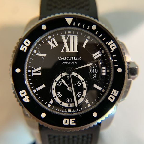 calibre de cartier chronograph watch 42mm steel calibre de cartier chronograph watch 42mm steel