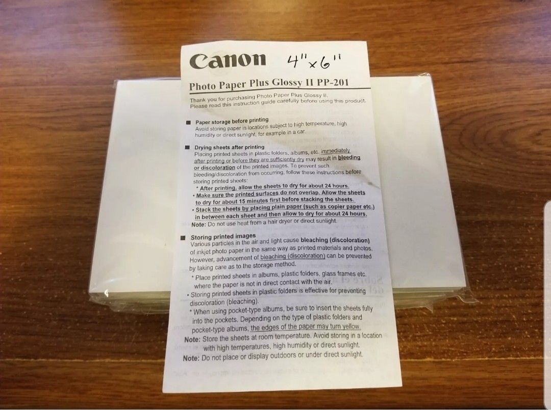 Cannon 4"×6" Color Picture Prints....print your own at home