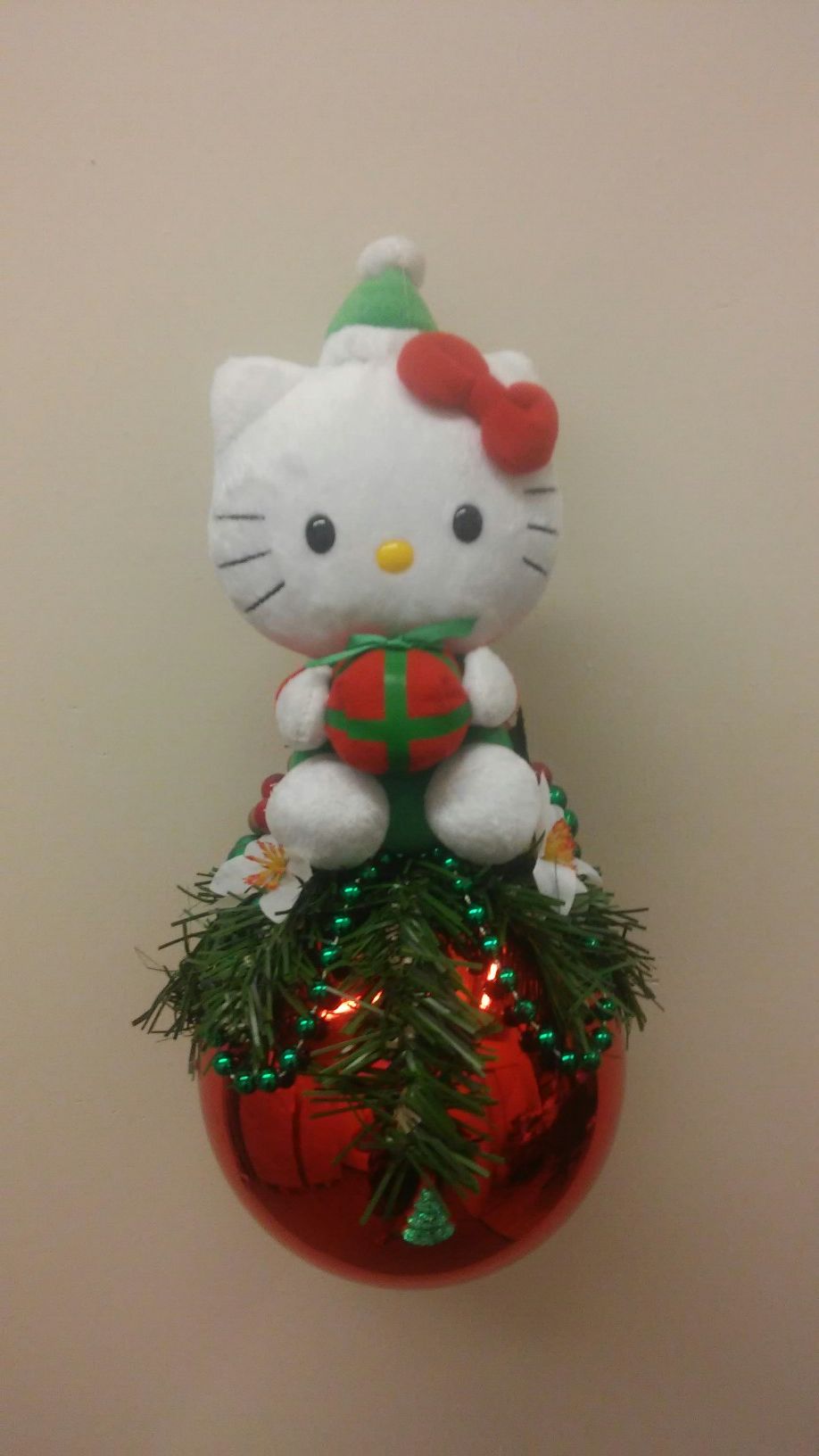 Christmas Hello Kitty red ornament