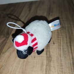 Farmville Plush Sheep 2011 farm animal scarf Zynga 3"