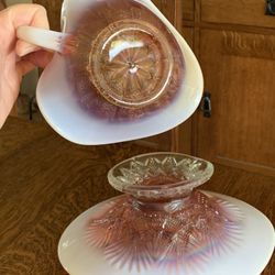 Antique  Milk Glass Set
