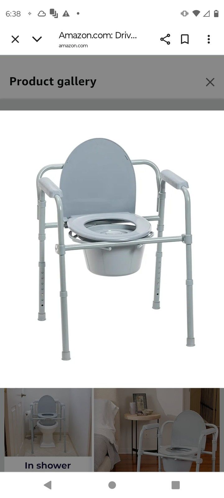 DRIVE TOILET COMMODE