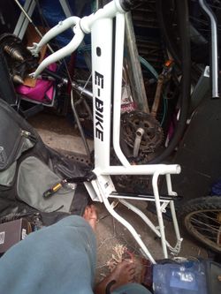 E-Bike Frame White Incomplete