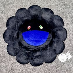 Authentic 60cm Takashi Murakami Black Flower Plush