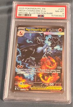 Pokemon PSA 8 Mega Charizard X ex Special Illustration Rare