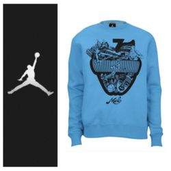 LIKE NEW!  Jordan Melo Apple Fleece Crew sweatshirt