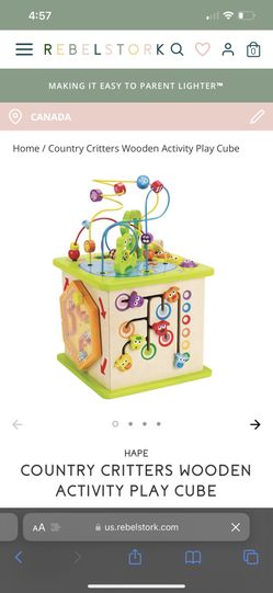 Wooden activity Cube For Kids