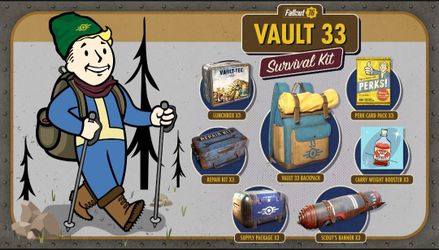 Fallout 76 Vault 33 Survival Kit & LunchTime Bundle