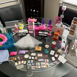 95+ FUN BARBIE BAKING, GROCERY STORE & POOL LOT